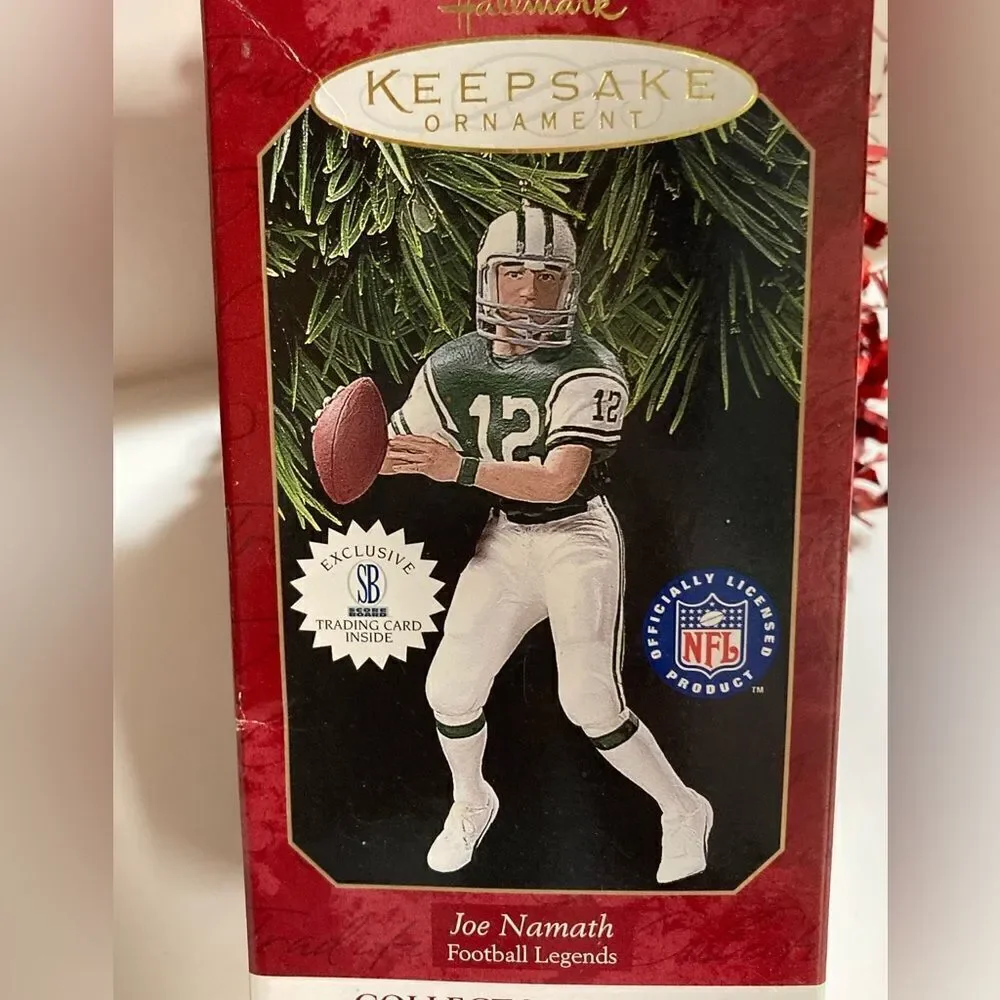 Joe Namath Football Legends Hallmark Keepsake Ornament NIB